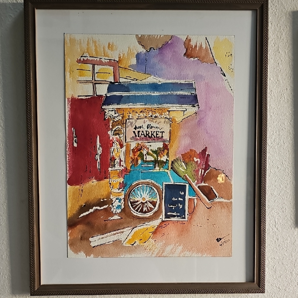 Colorful Market Scene ART